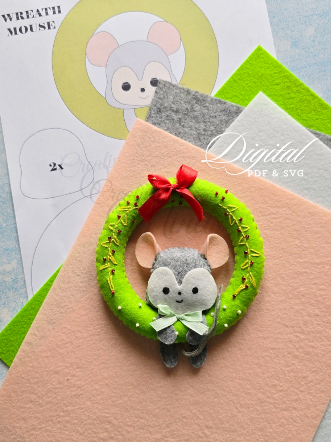 CHRISTMAS - Wreaths Mouse