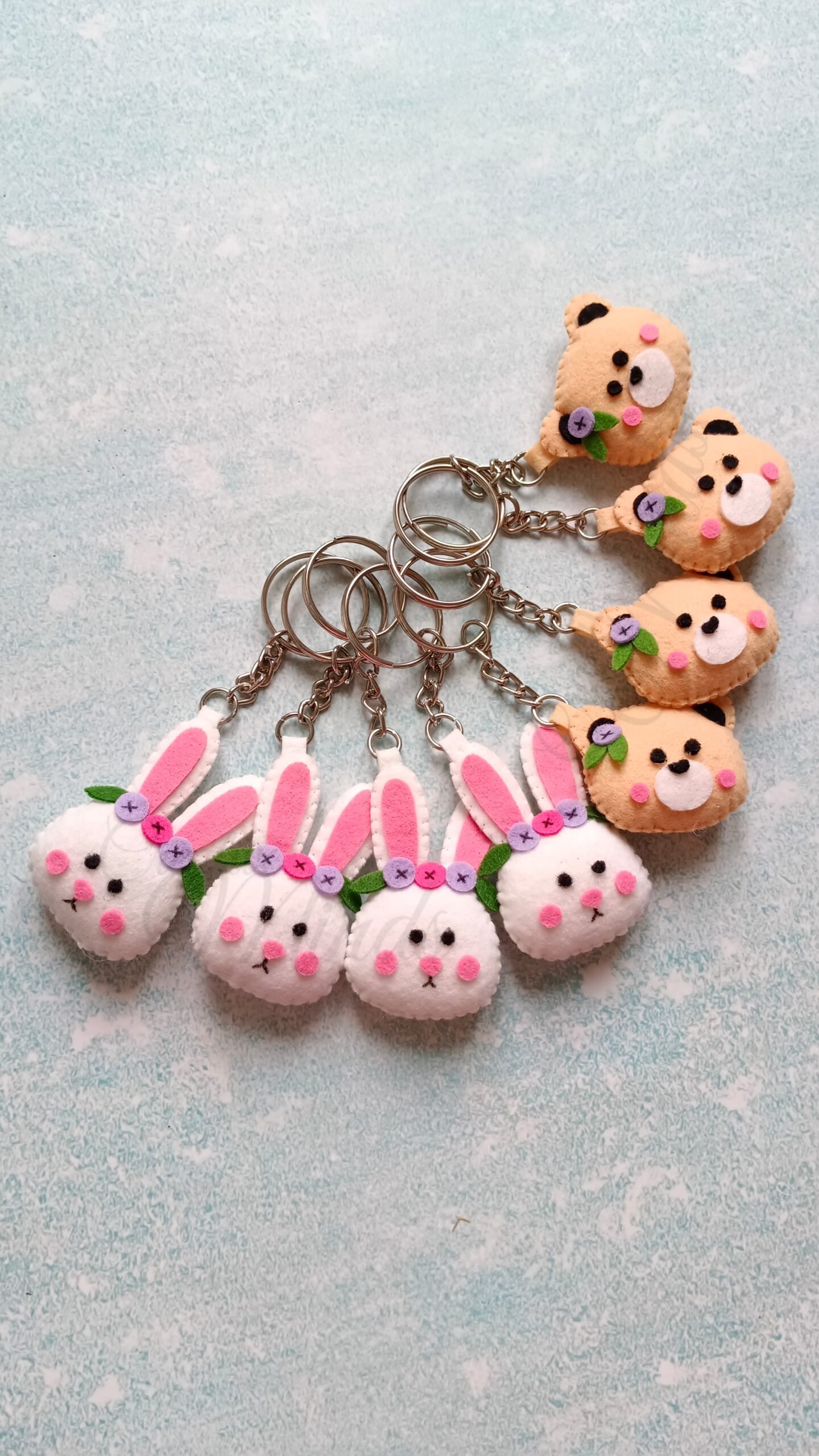 Bunny Felt Keychain