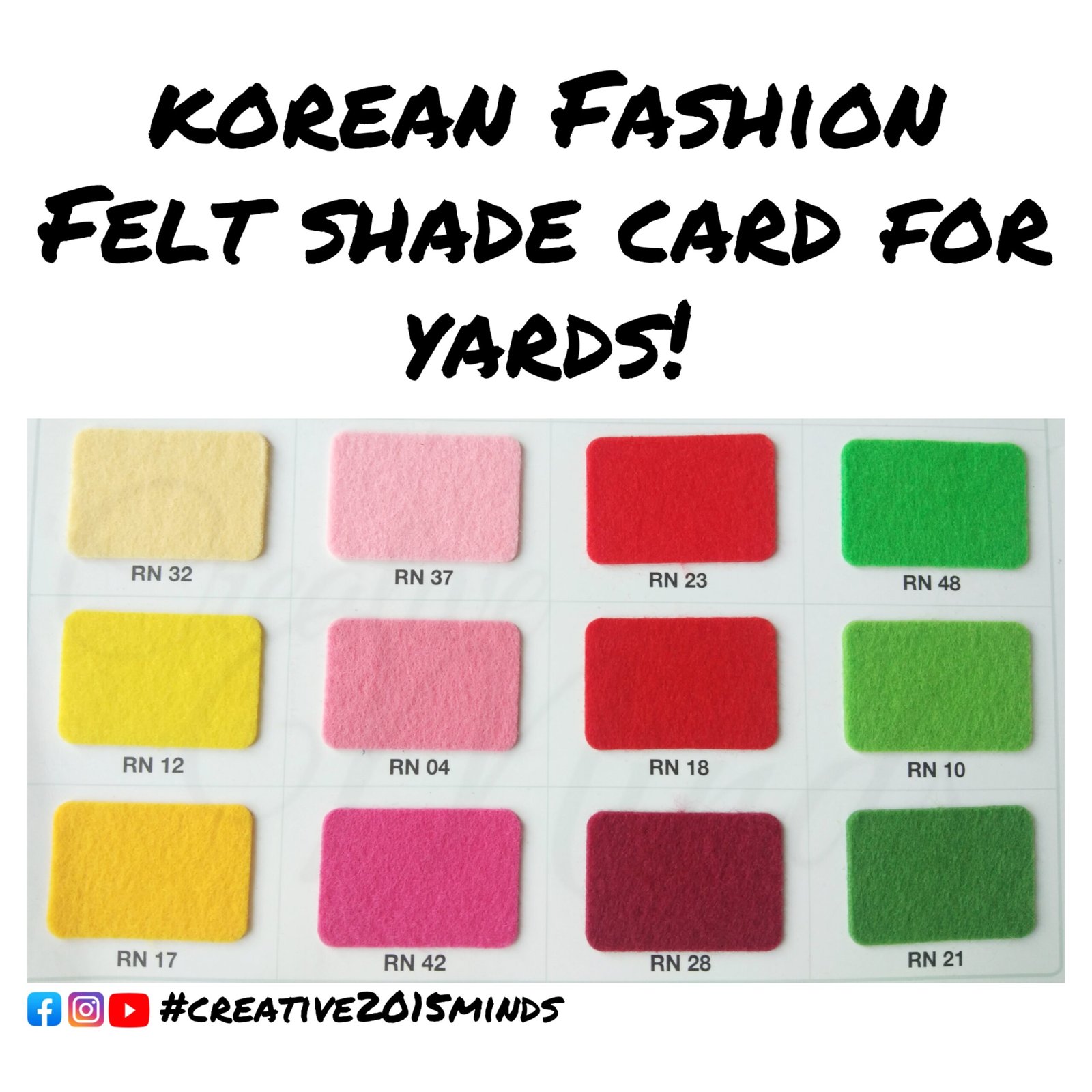 Korean fashion felt - Yards