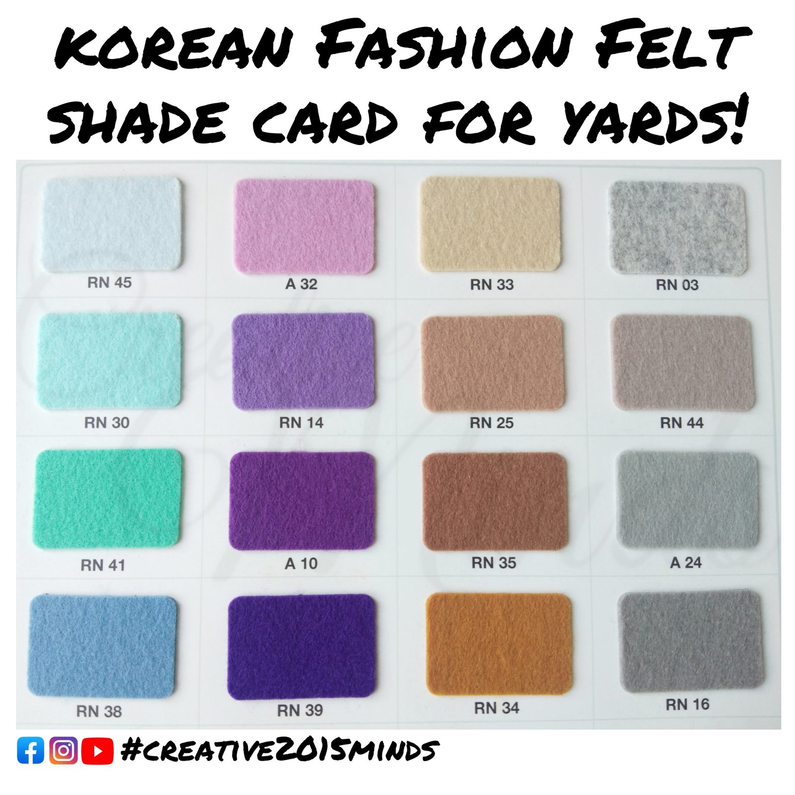 Korean fashion felt - Yards - Image 4