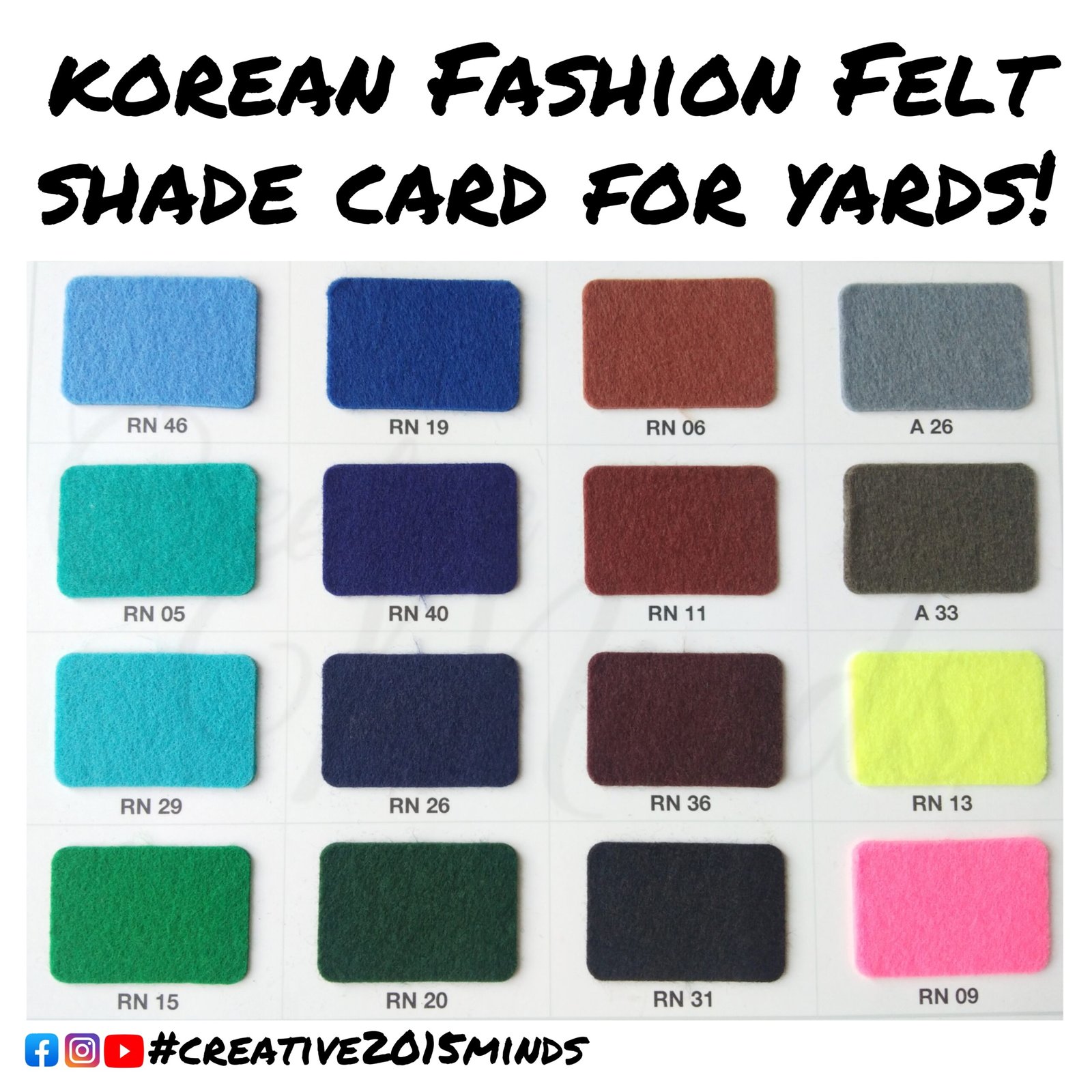 Korean fashion felt - Yards - Image 5