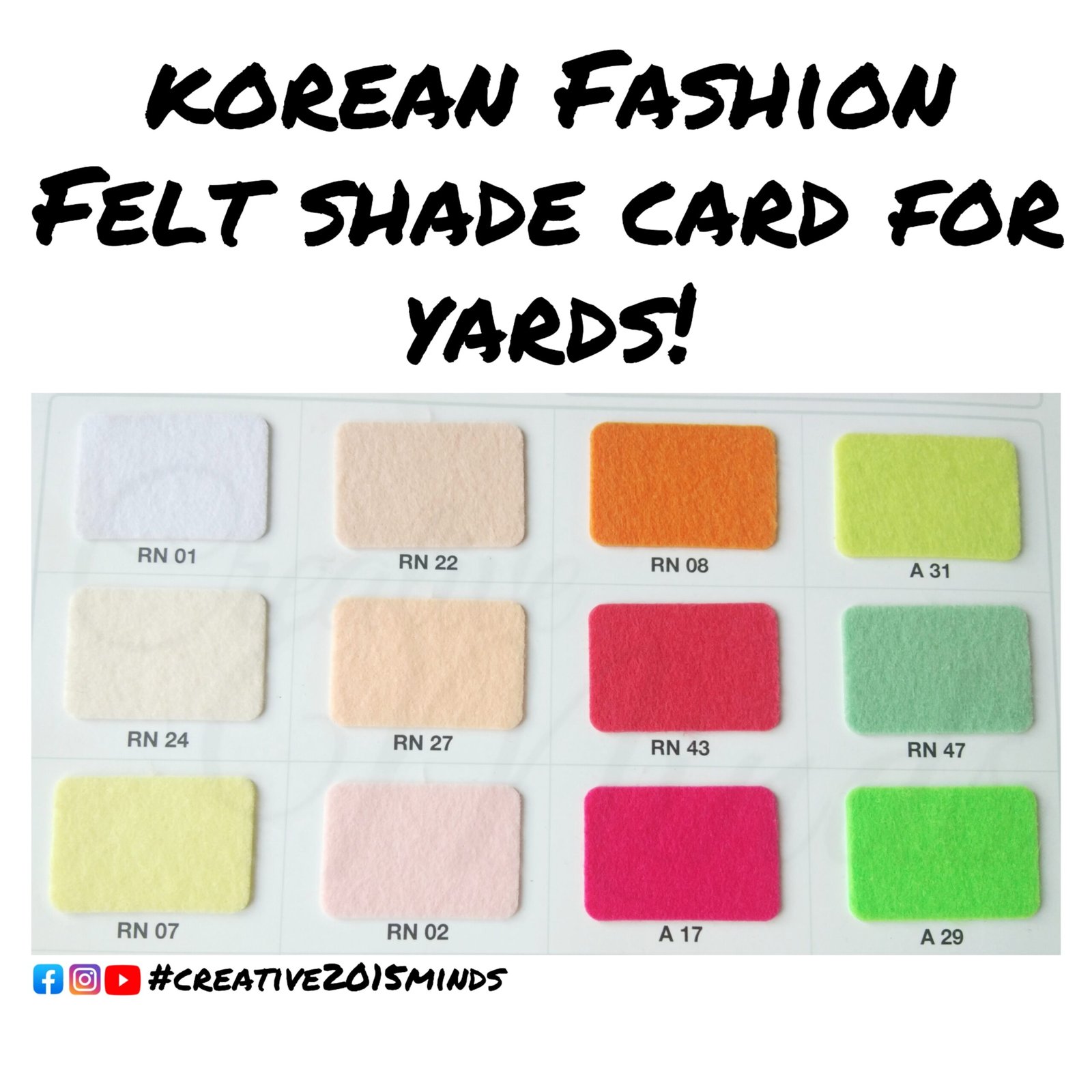 Korean fashion felt - Yards - Image 2